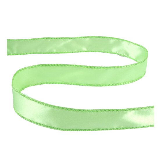 Apple Wire Edge Satin Ribbon 25mm x 3m