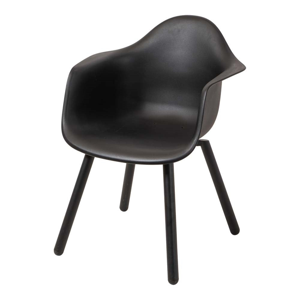Lesli Living bistrostoel Montreux - zwart - 62,5x44x82,5cm - set van 4