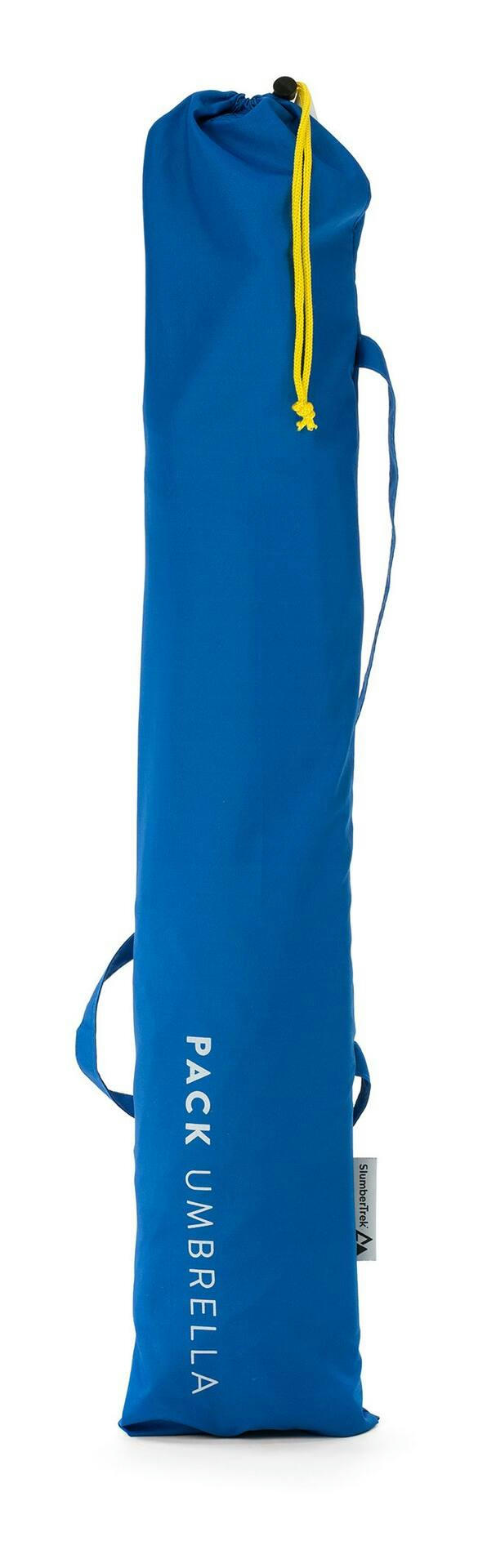 Slumbertrek Pack Umbrella, Adjustable Tilting UPF 50+ Sun Shade Beach Umbrella w/ Sand Screw & Carry Bag