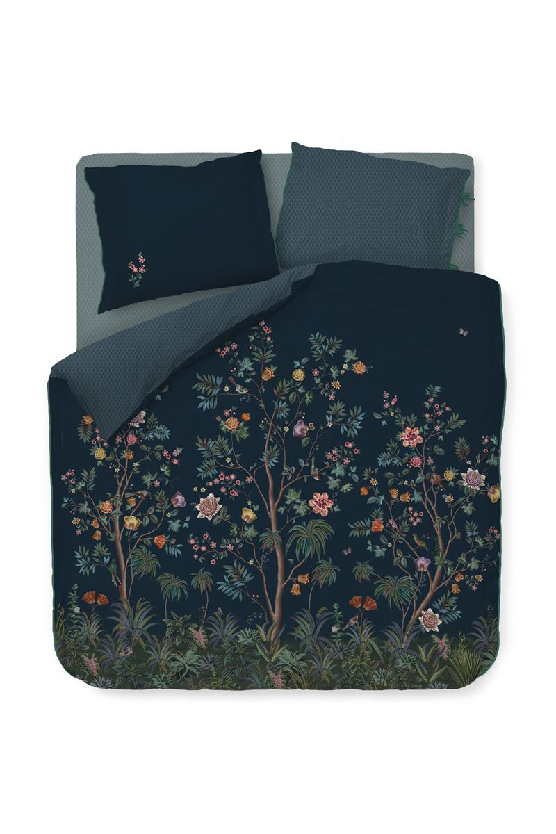 Pip Studio dekbedovertrek Il Paradiso - 260x200/220 cm - donker blauw