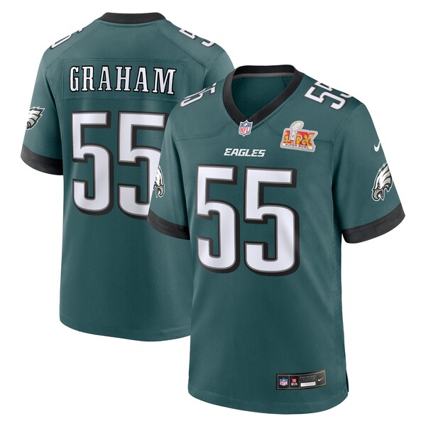 Brandon Graham Philadelphia Eagles Nike Super Bowl LIX Game Player Jersey - Midnight Green