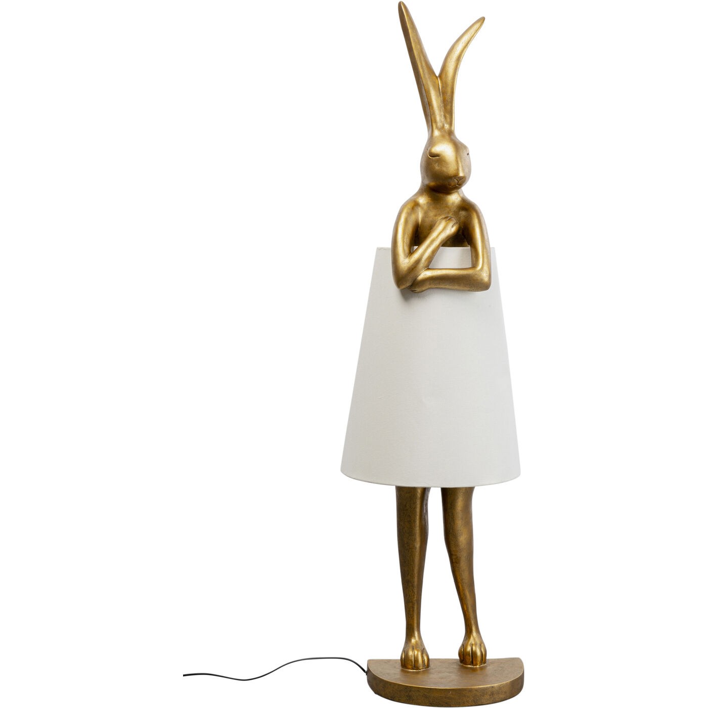Vloerlamp Animal konijn 150cm goud Kare Design