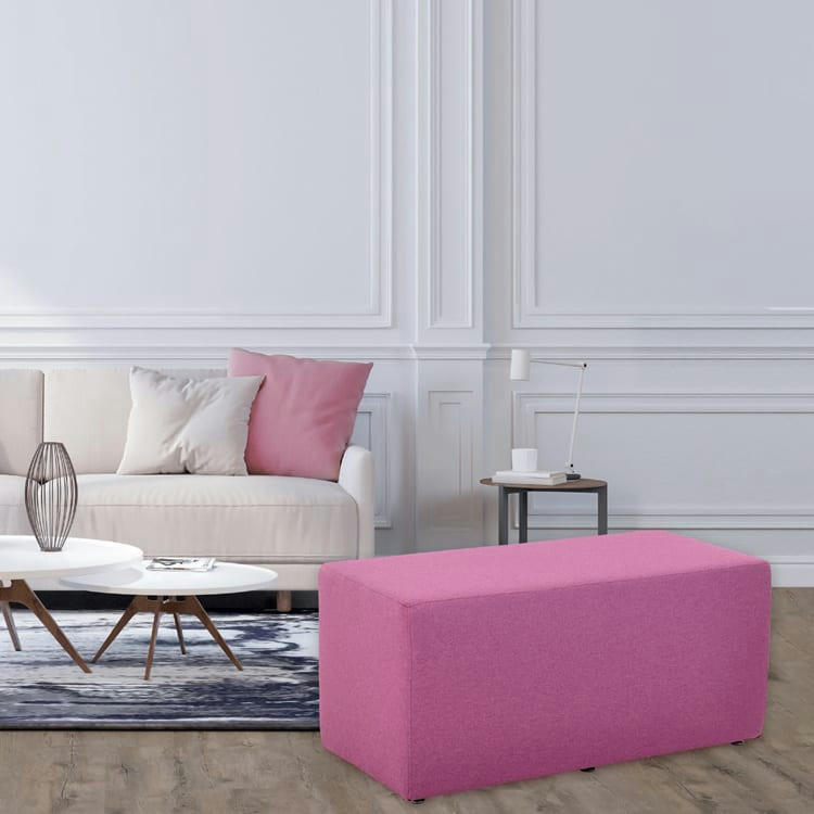 BAMBINO - Pouf 2 places design rose