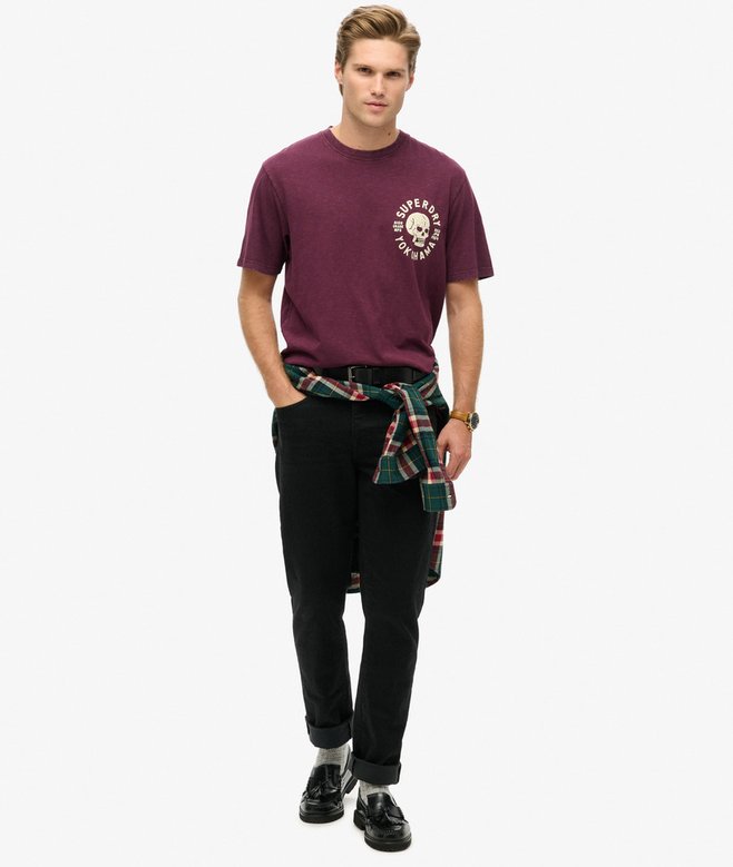 Biker Graphic Loose T-Shirt