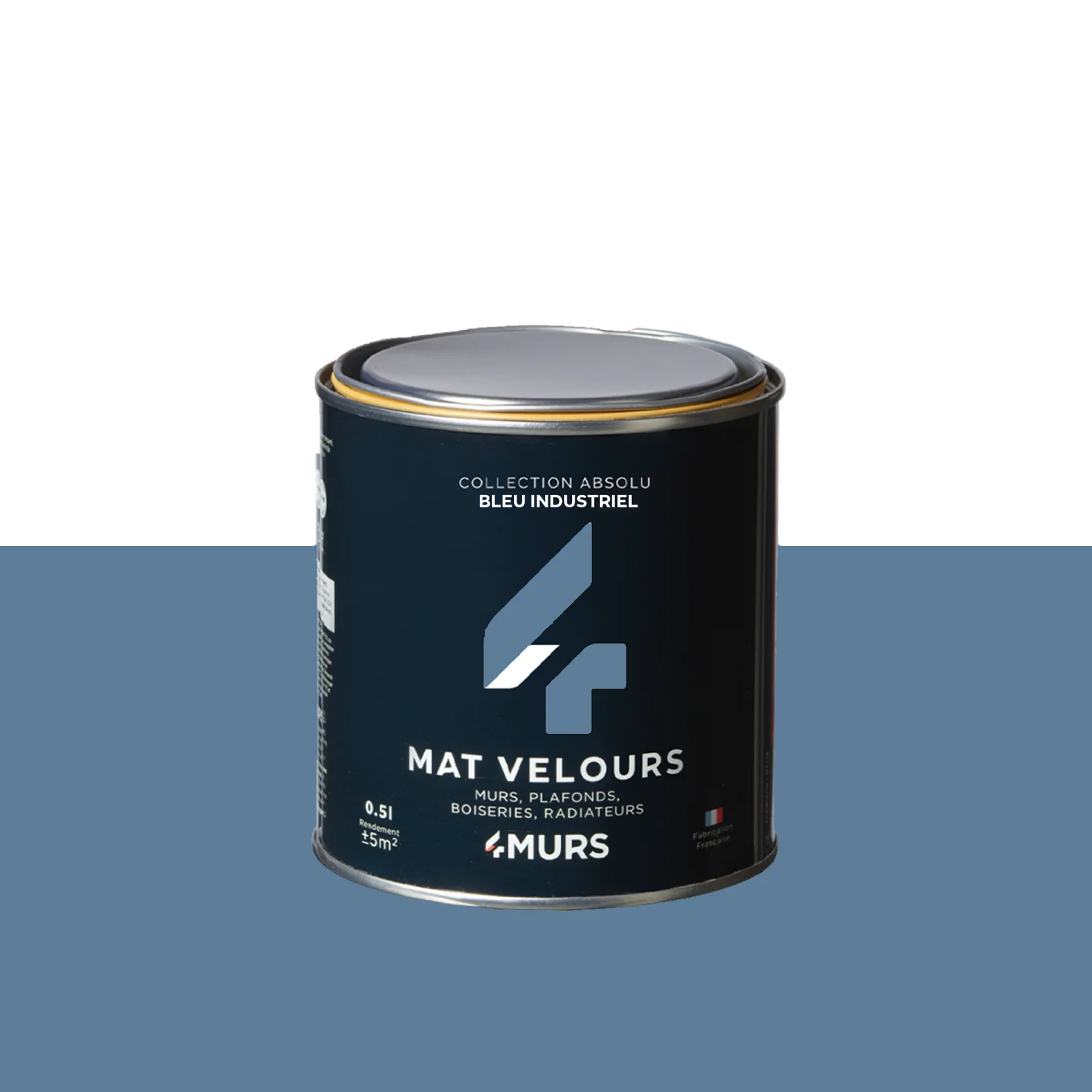 Absolu Peinture Finition Peinture bleu industriel 0,5 L