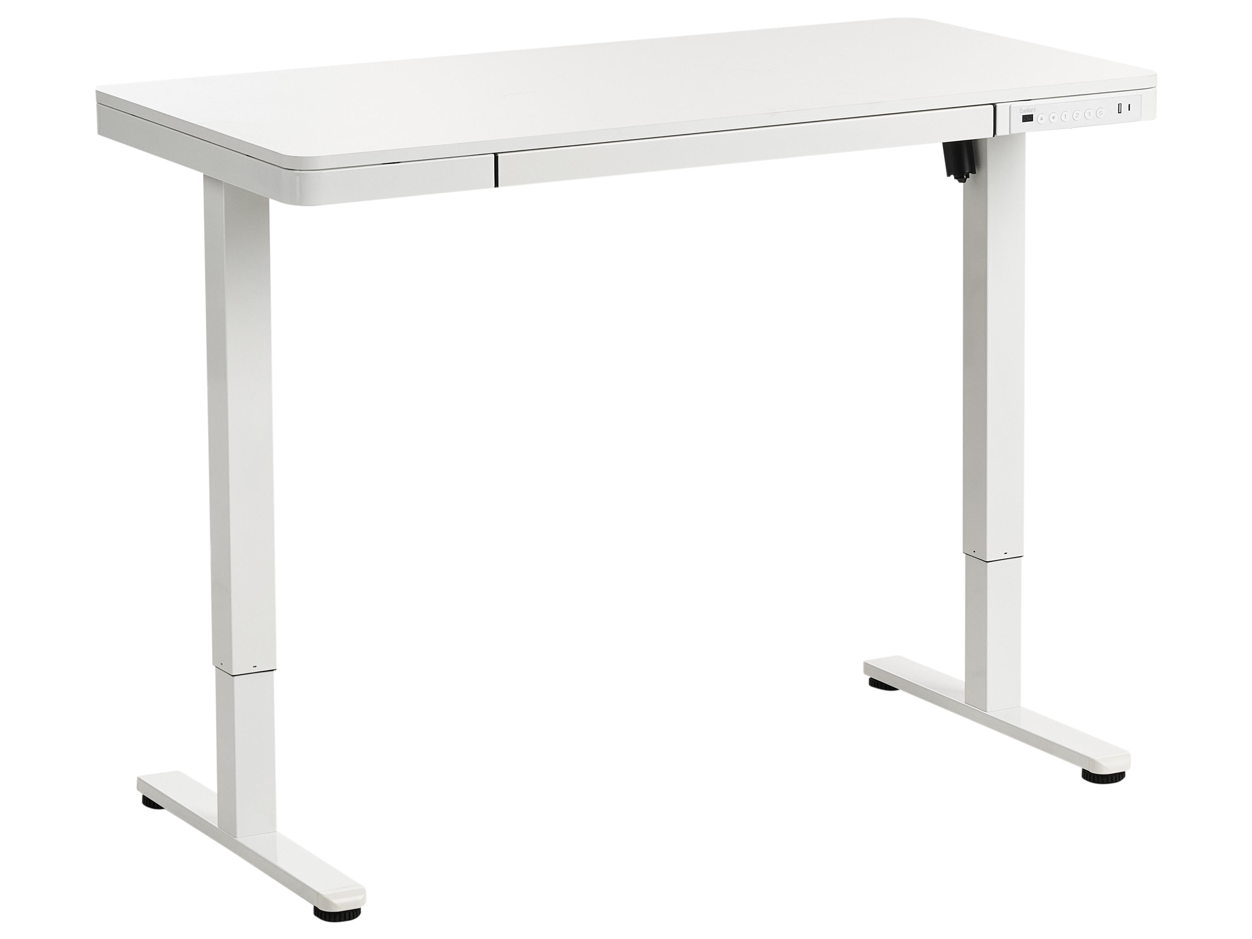 Electric Adjustable Standing Desk PENLY White 120 cm 60 cm with USB Port