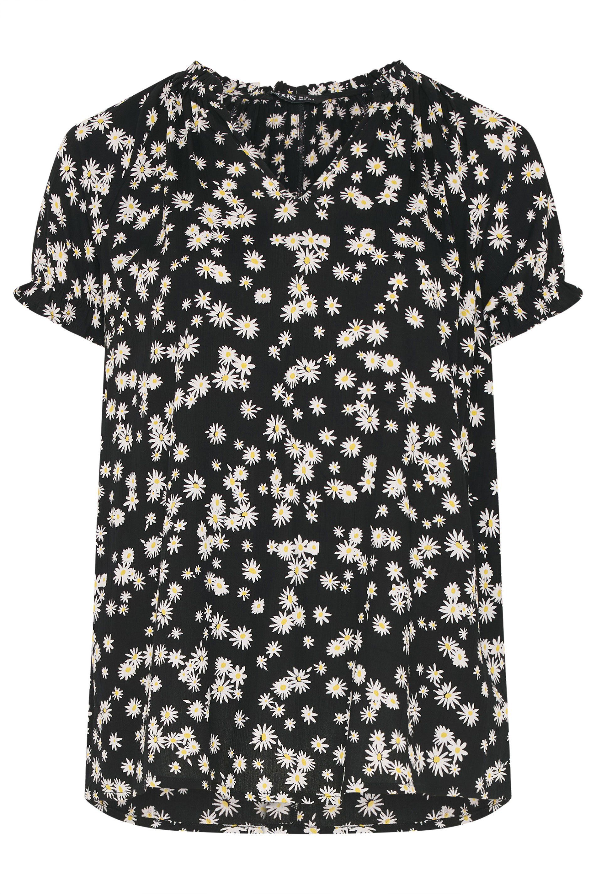 Yours Daisy Notch Neck Blouse