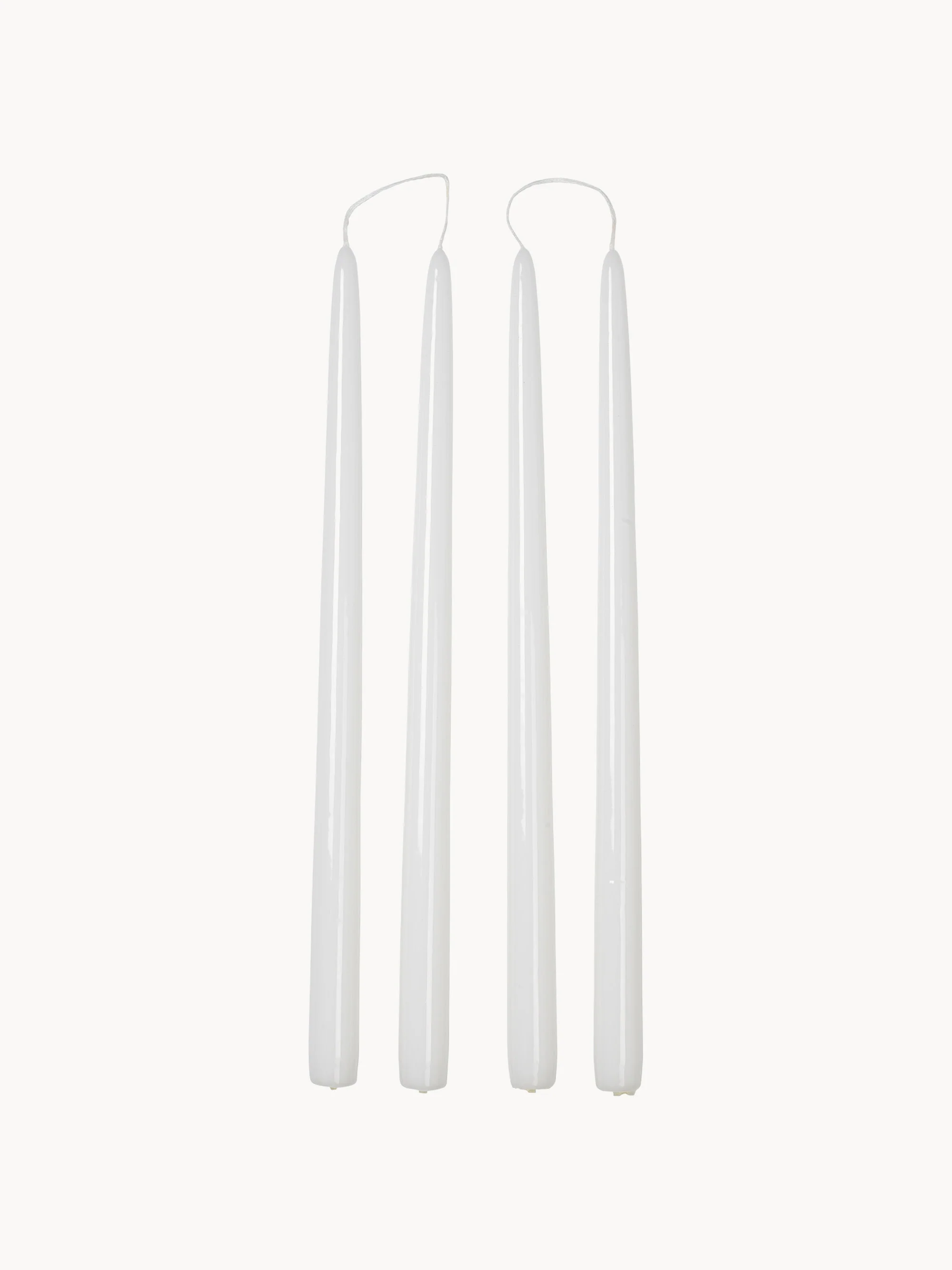 Handgefertigte Stabkerzen Smooth, 4er-Set
