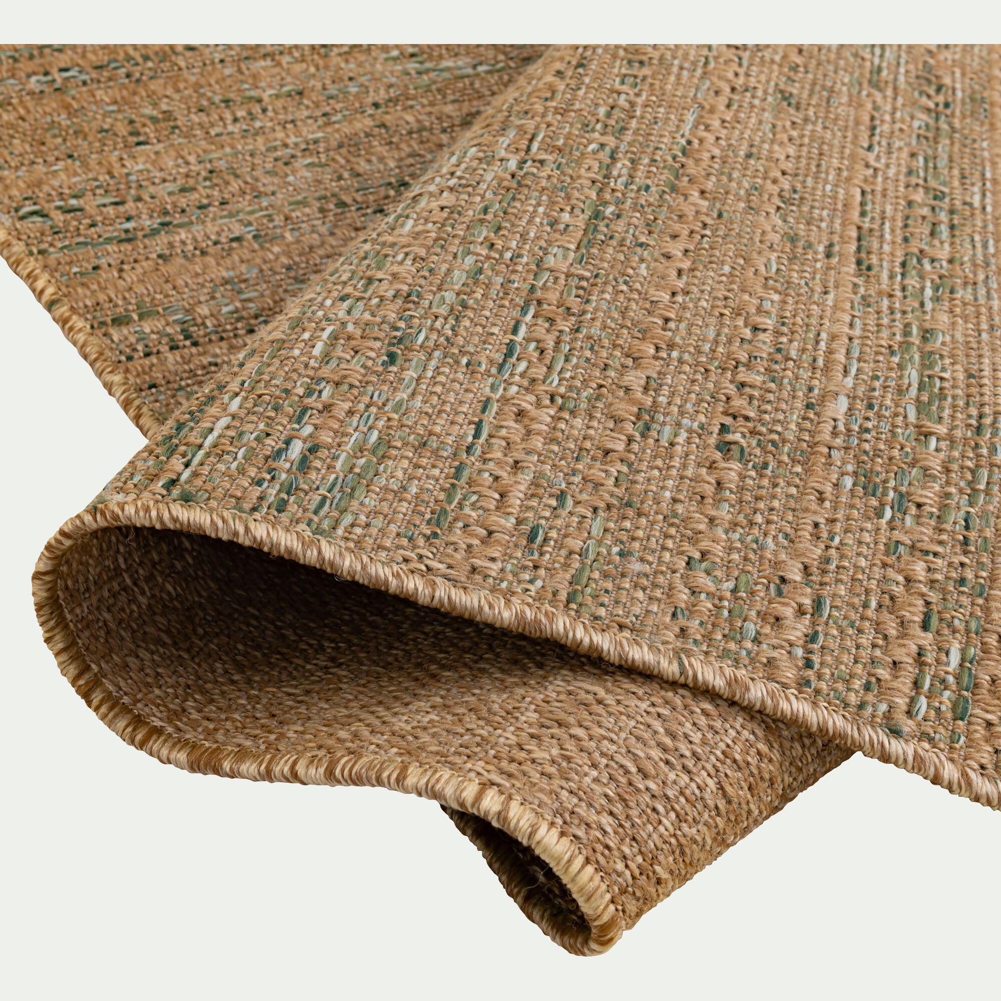 REBIA - Tapis synthétique effet chiné 120x170cm - naturel