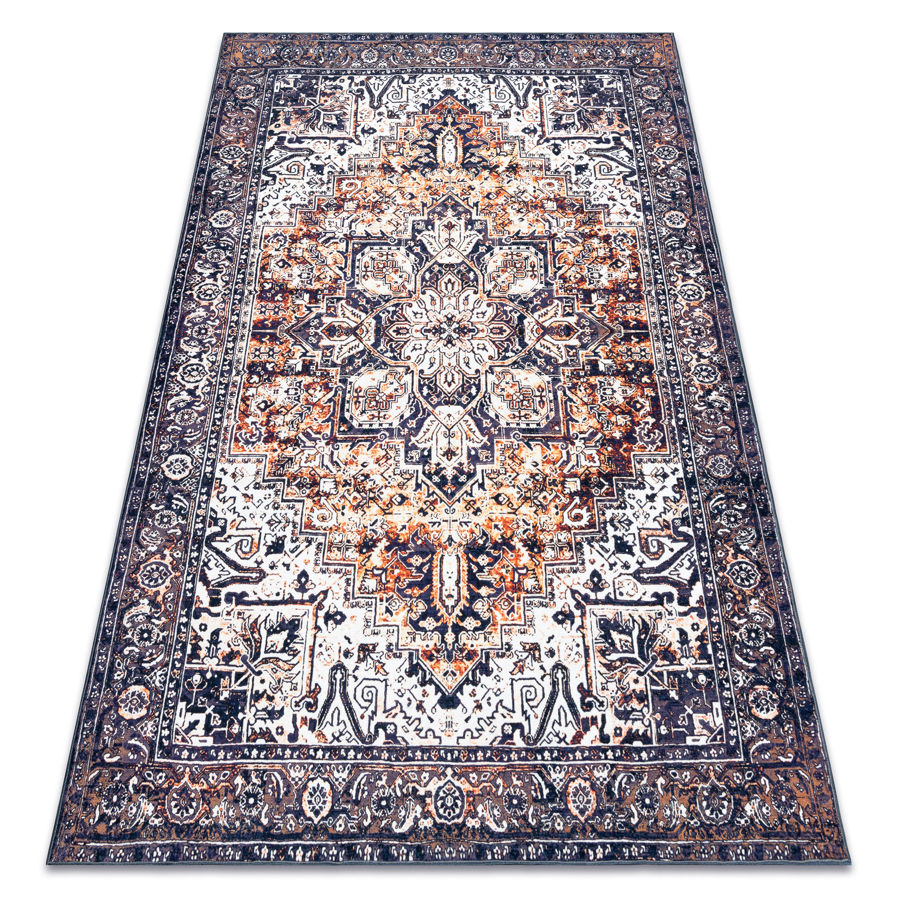 Dywan ANTIKA ancret sunset, nowoczesny ornament, do prania - 80x150 cm