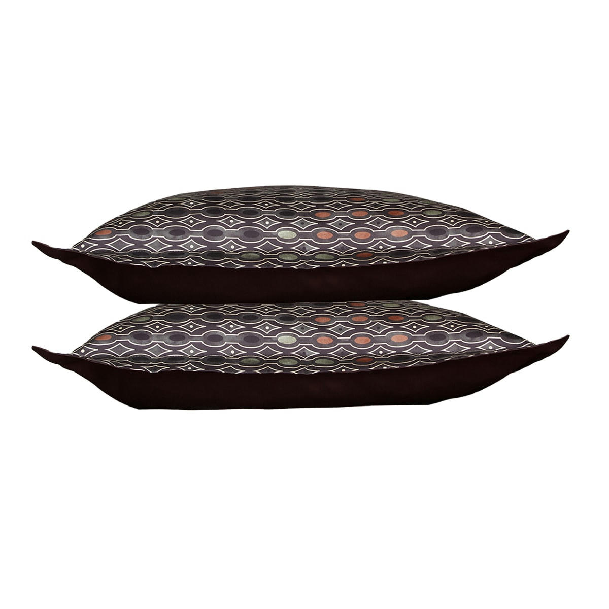 MAJEUR - Lot de 2 Taies d'oreiller 50x70 cm satin de coton