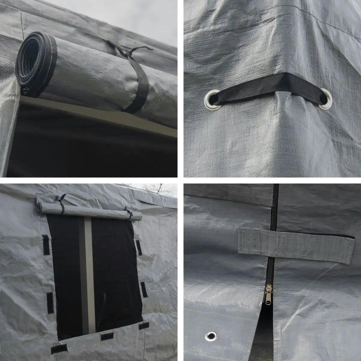 SOJAG Winter Storage Outdoor/Camping Gazebo Cover, Water Resistant, Grey