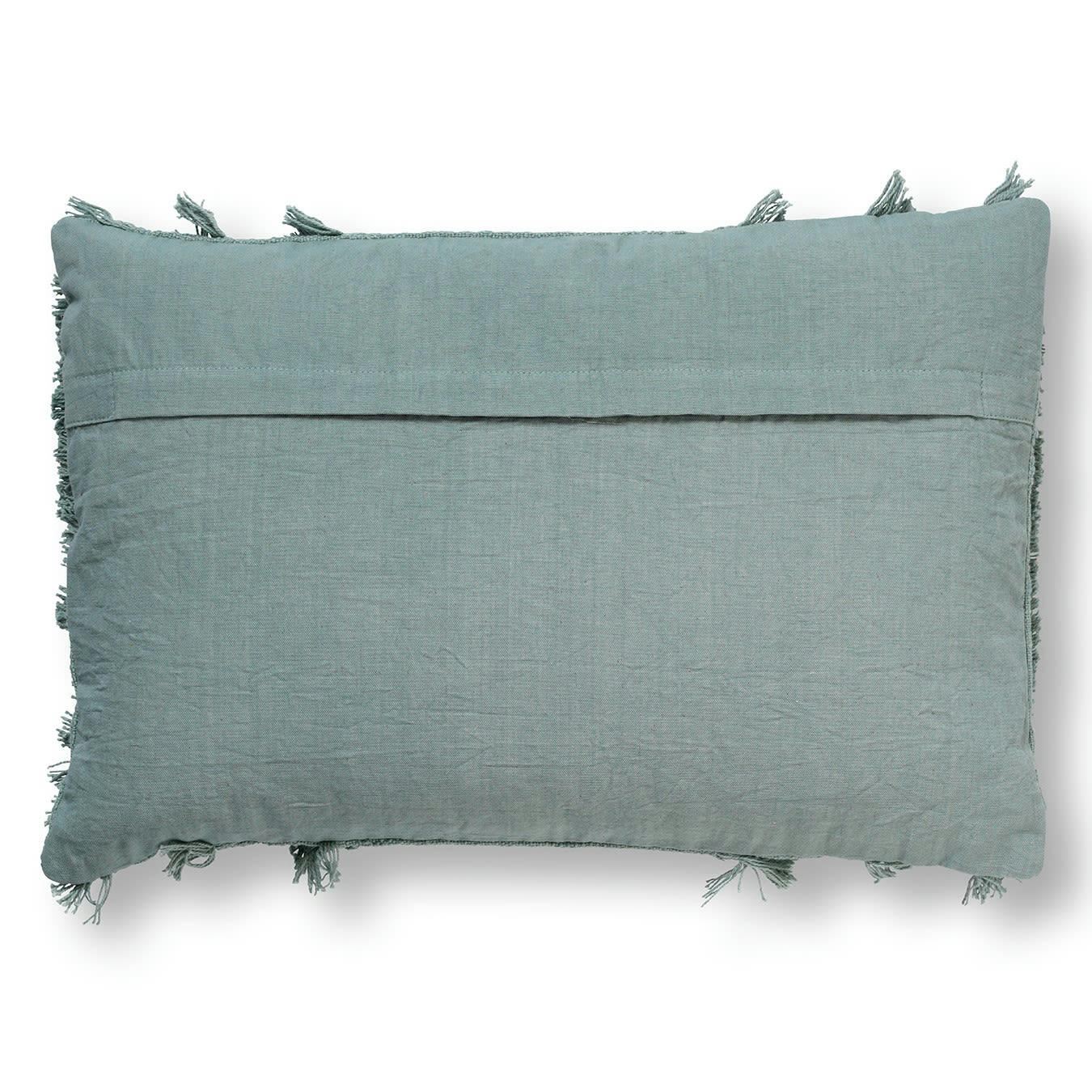 FARA - Housse de coussin vert en coton-40x60 cm uni