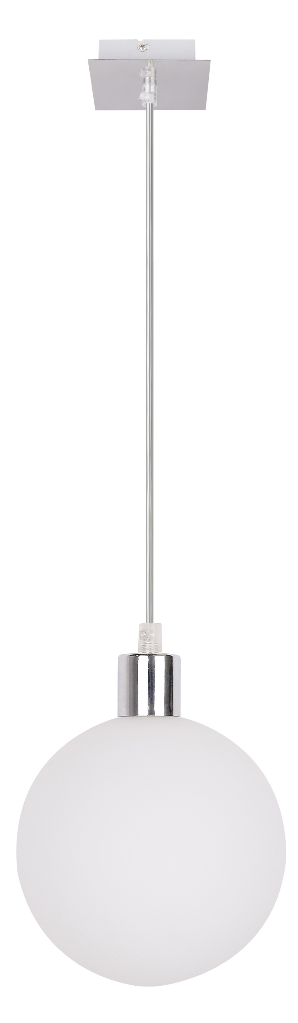 Lampa wisząca chromowana-biała ODEN 1xG9x40W wym: 90x15x15 cm Candellux