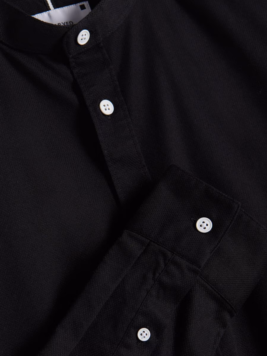 Super Slim Fit Shirt With Stand Up Collar