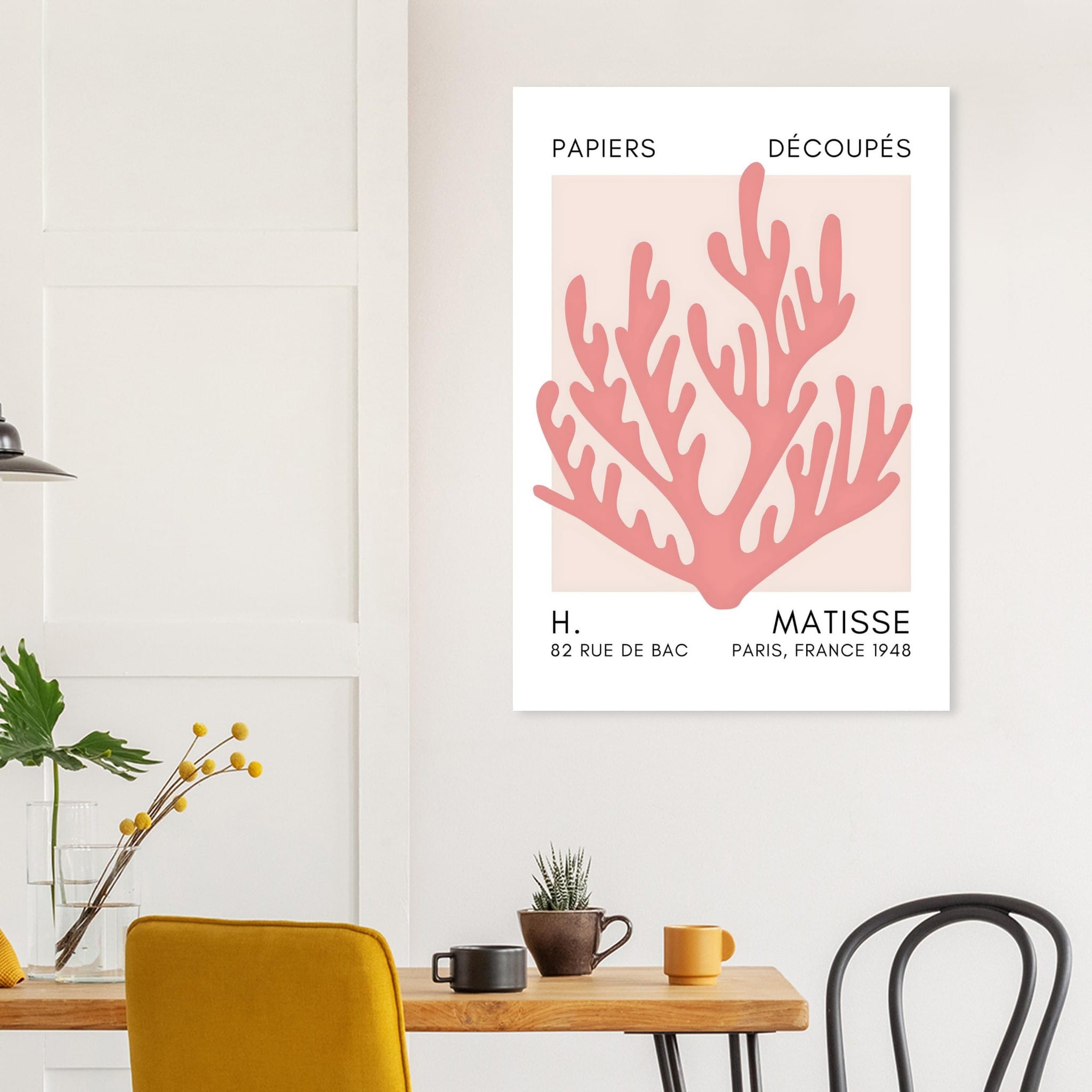 Artfulprints Poster Matisse – Coral harmony taupe  - 70x100 cm - Taupe