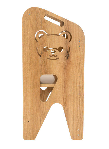 Pomocnik kuchenny dla dzieci wzór miś regulowany Kitchen Helper MDF drewno