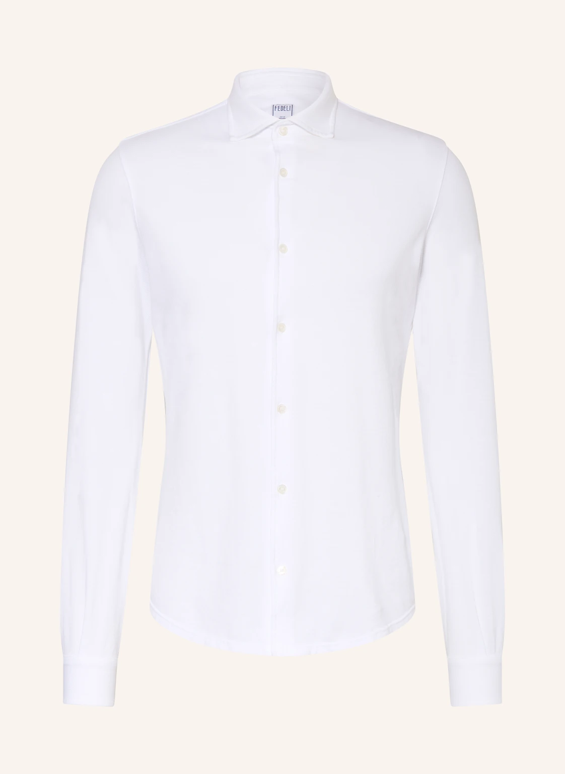 FEDELI Piqué-Hemd STELVE Slim Fit