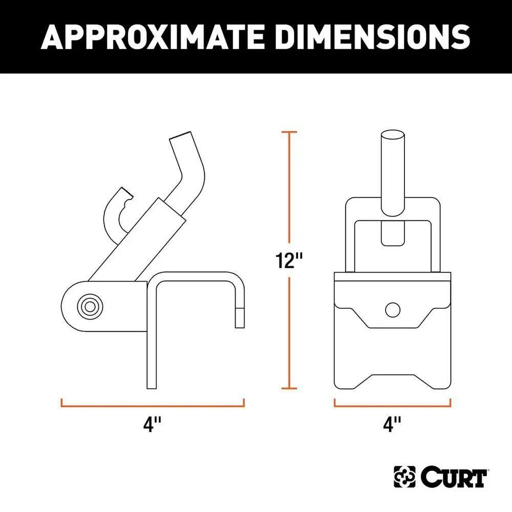 CURT Replacement Weight Distribution Hookup Bracket, 1-pk