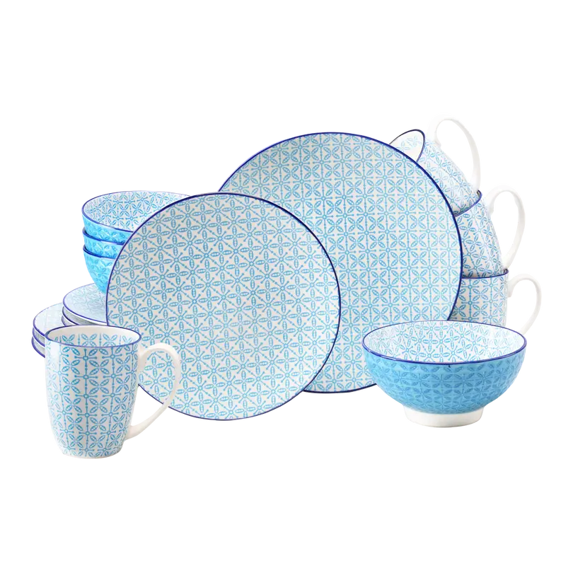 Geschirrset 16-teilig Mediterran