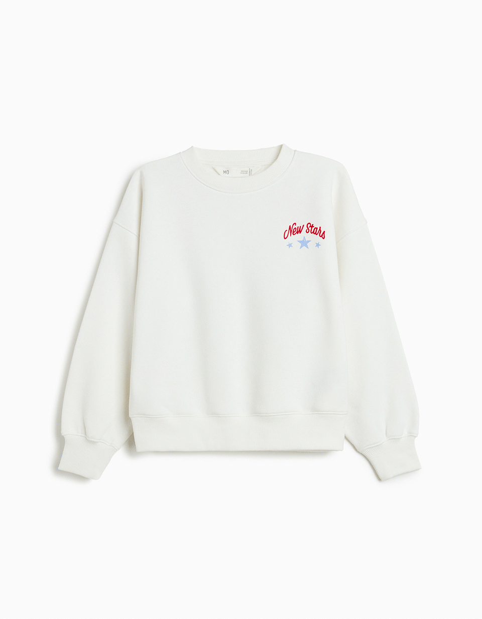 Sweatshirt de Felpa, Menina, Branco