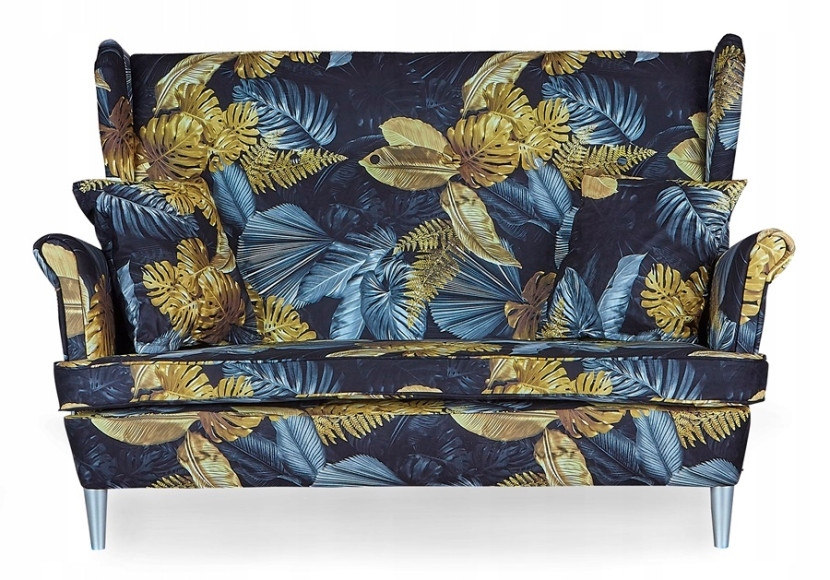 Zestaw wypoczynkowy uszak ARI Print sofa fotele Family Meble