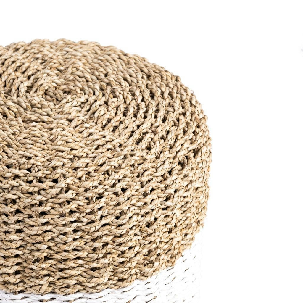 COCOONING - Tabouret en corde et en bois