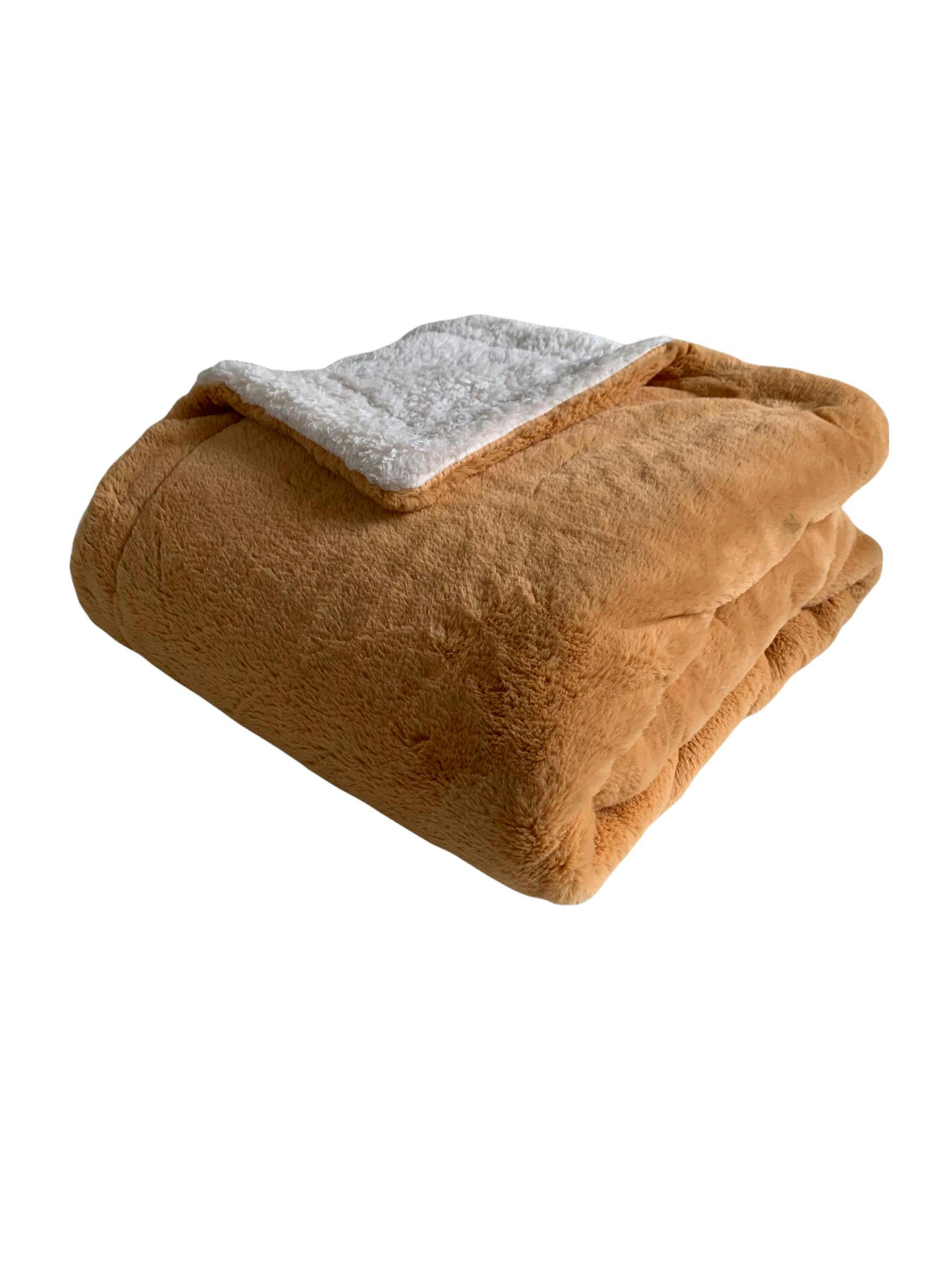 LAPIN - Plaid polaire doublé imitation 