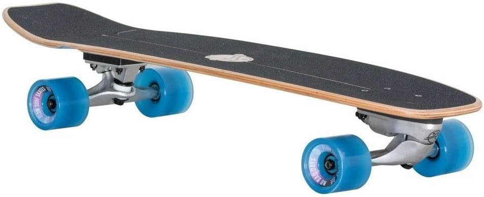 Flow Surf Skates Cruiser - 32x10 7-Ply North American Maple Deck with Exotic Veneer, Carving Truck, Fully Assembled, Supports up to 275 lbs for Surf-Like Carving
