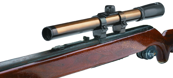 Tasco Crosshair Reticle Rifle Scope, Black, 4x15mm