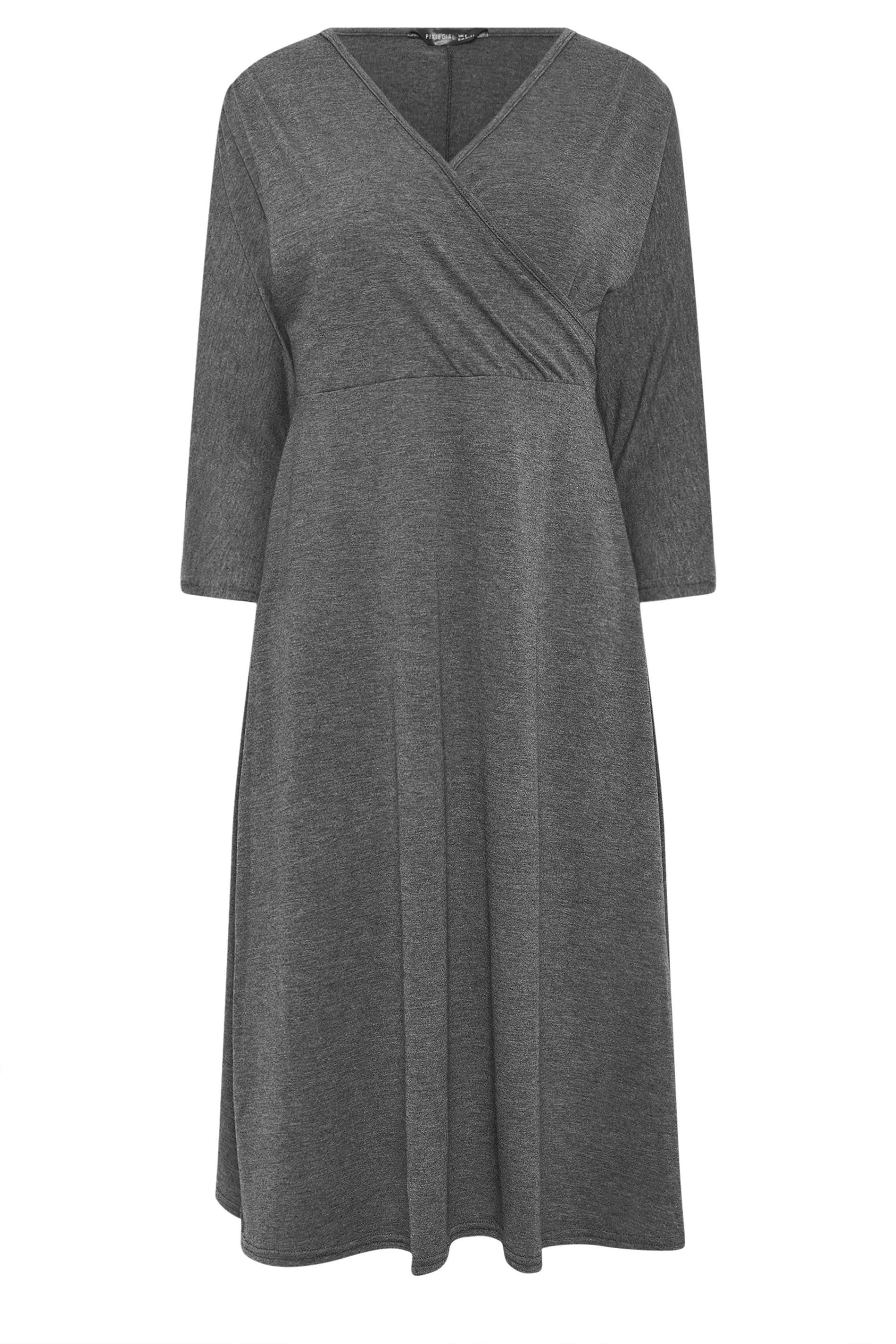 PixieGirl Petite Wrap Midi Dress