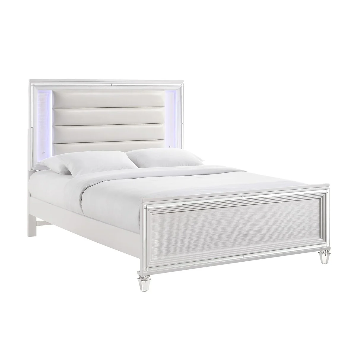 Picket House Furnishings Charlotte Youth Full Platform 5PC Bedroom Set in White