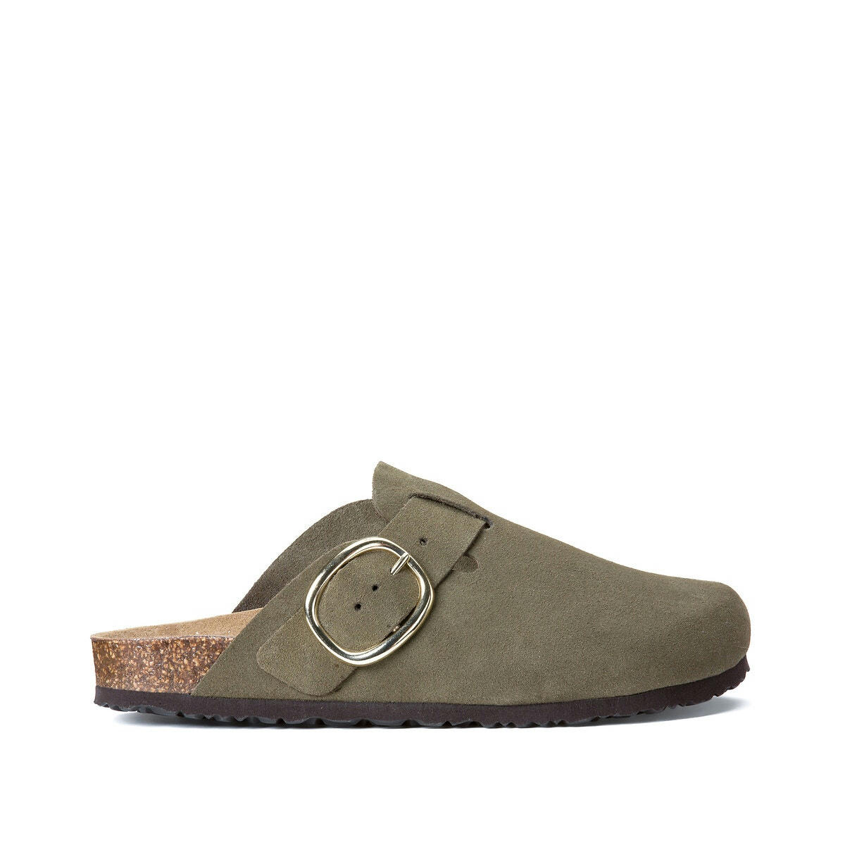 Mules sabots en cuir suédé