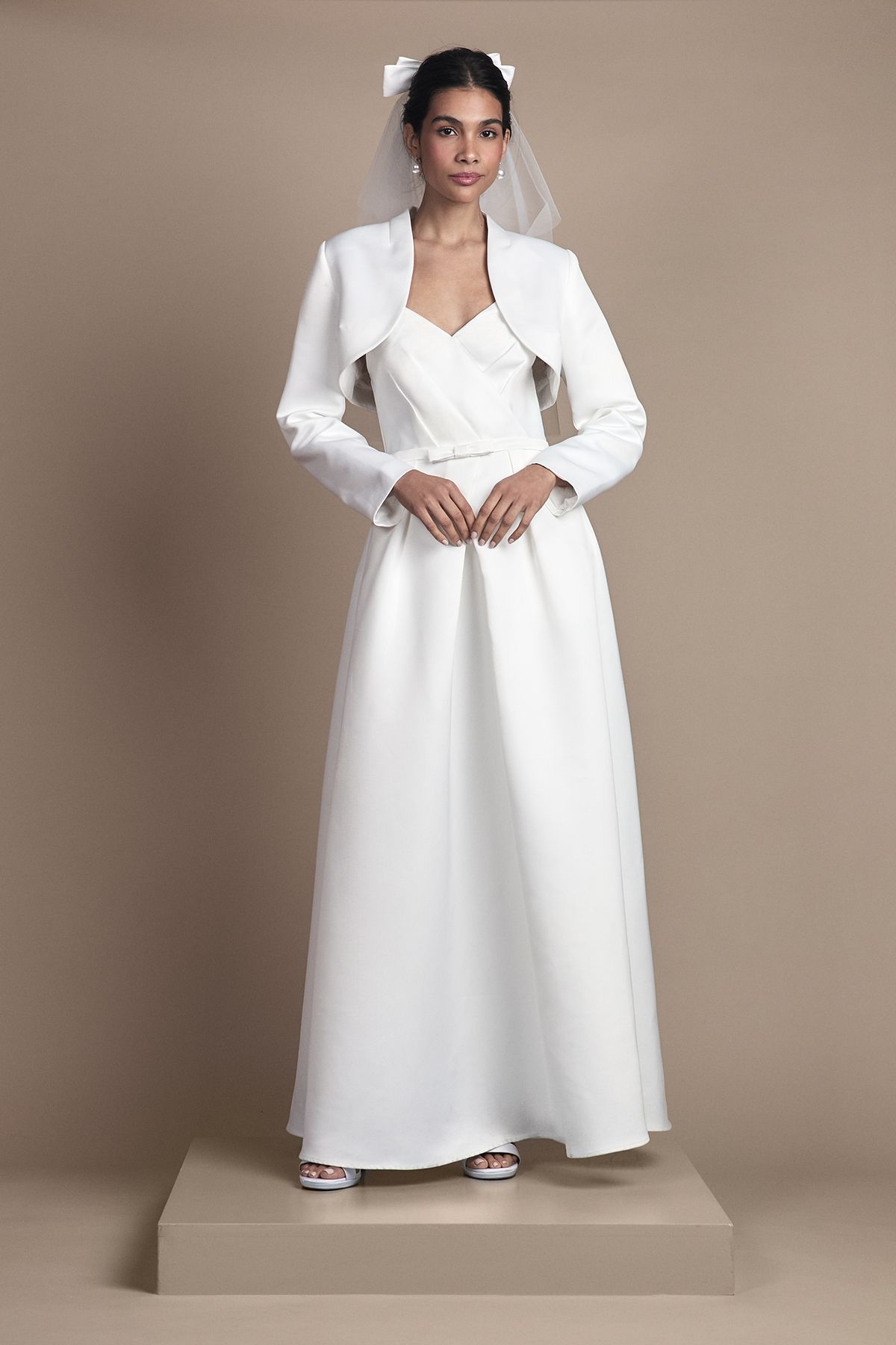 Coast Satin Bridal Bolero Jacket