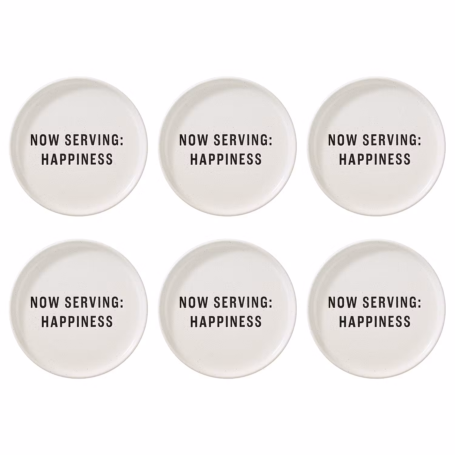 FOOD TALK Teller Happiness 6er-Set