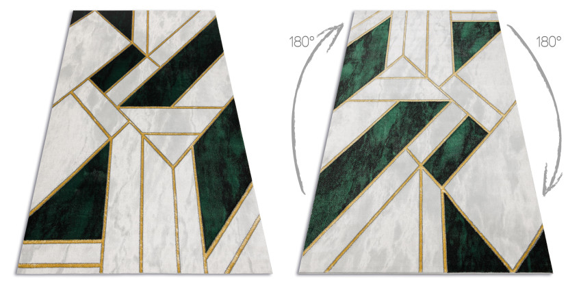 Dywan EMERALD ekskluzywny 1015 glamour, stylowy marmur, 80x150 cm