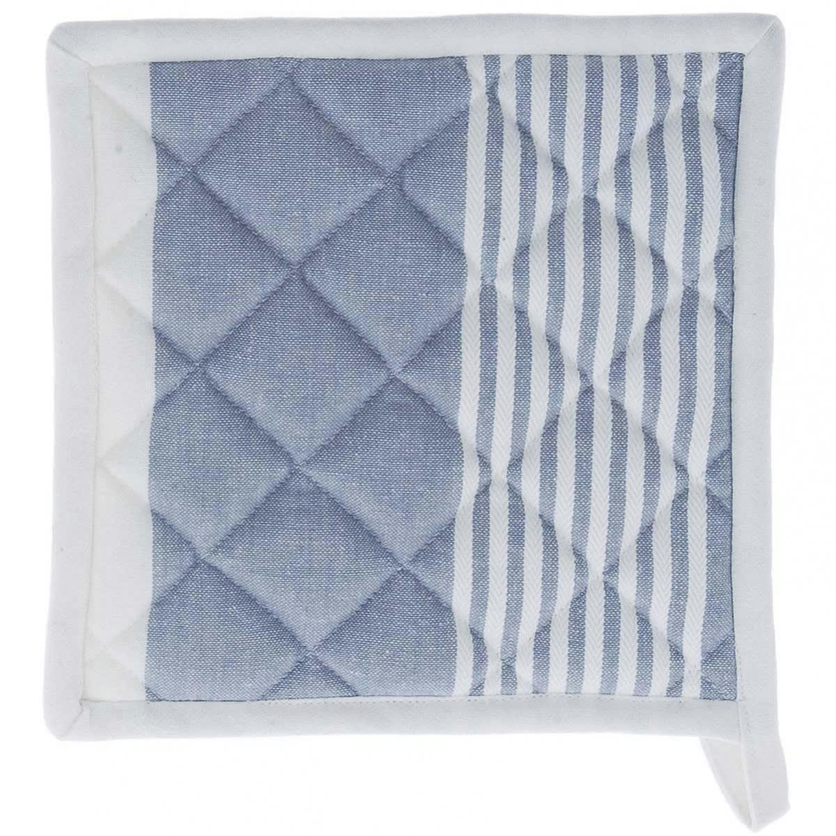 SAUDA - Lot de 2 maniques  bleu 20x20 cm