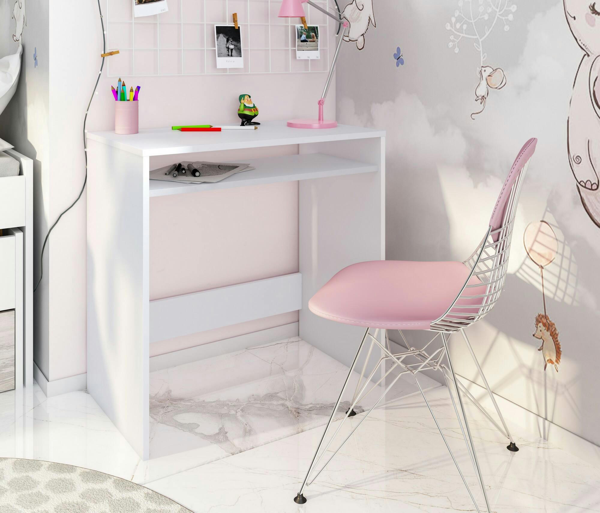 DMACHI - Bureau effet bois blanc