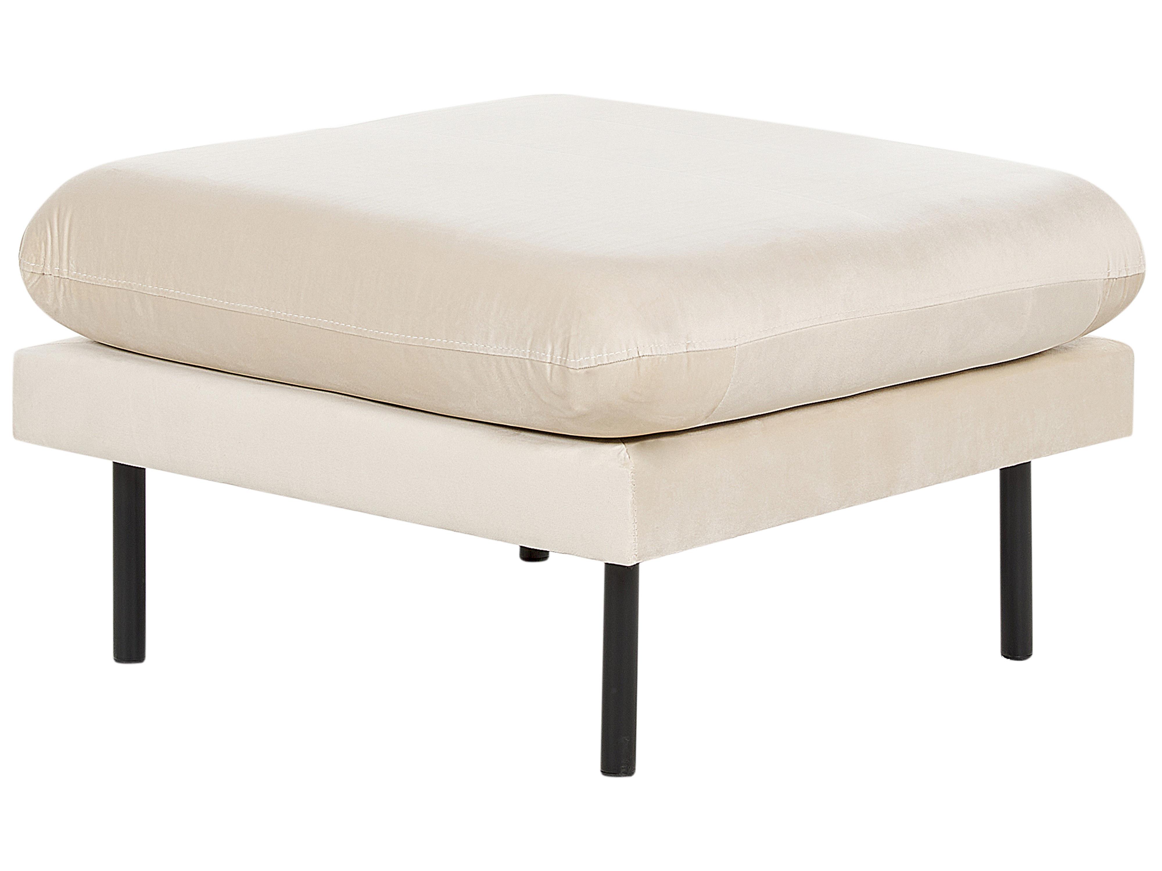 Ottoman VINTERBRO Velvet Light Beige