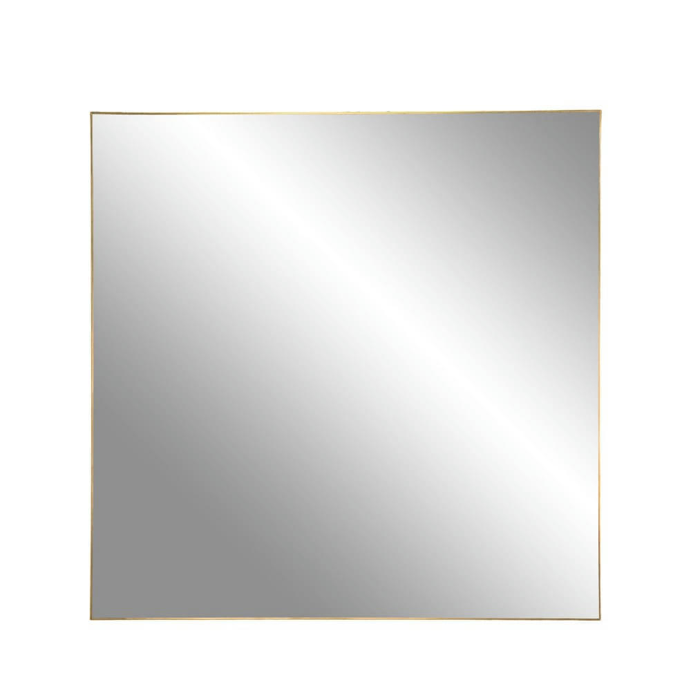JERSEY - Miroir carré en métal 60x60cm laiton