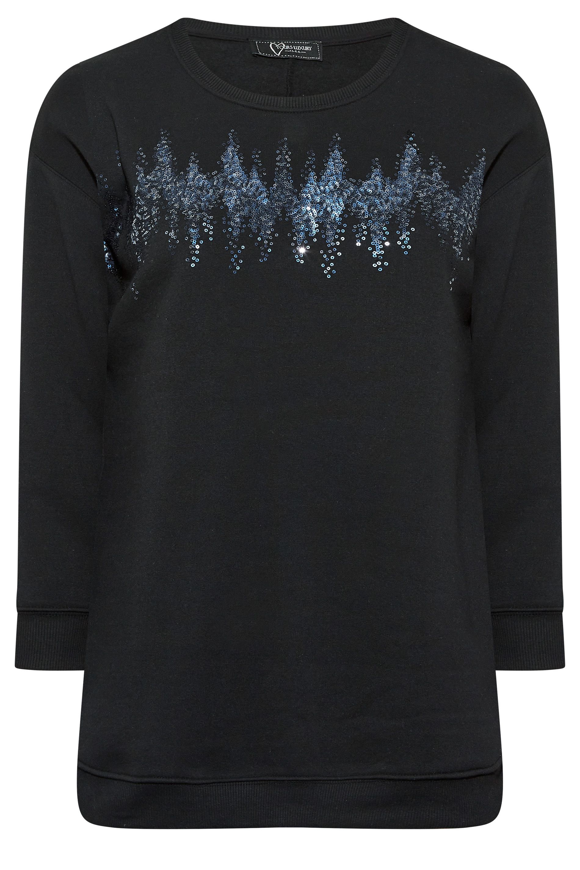 Yours Sequin Sweatshirt