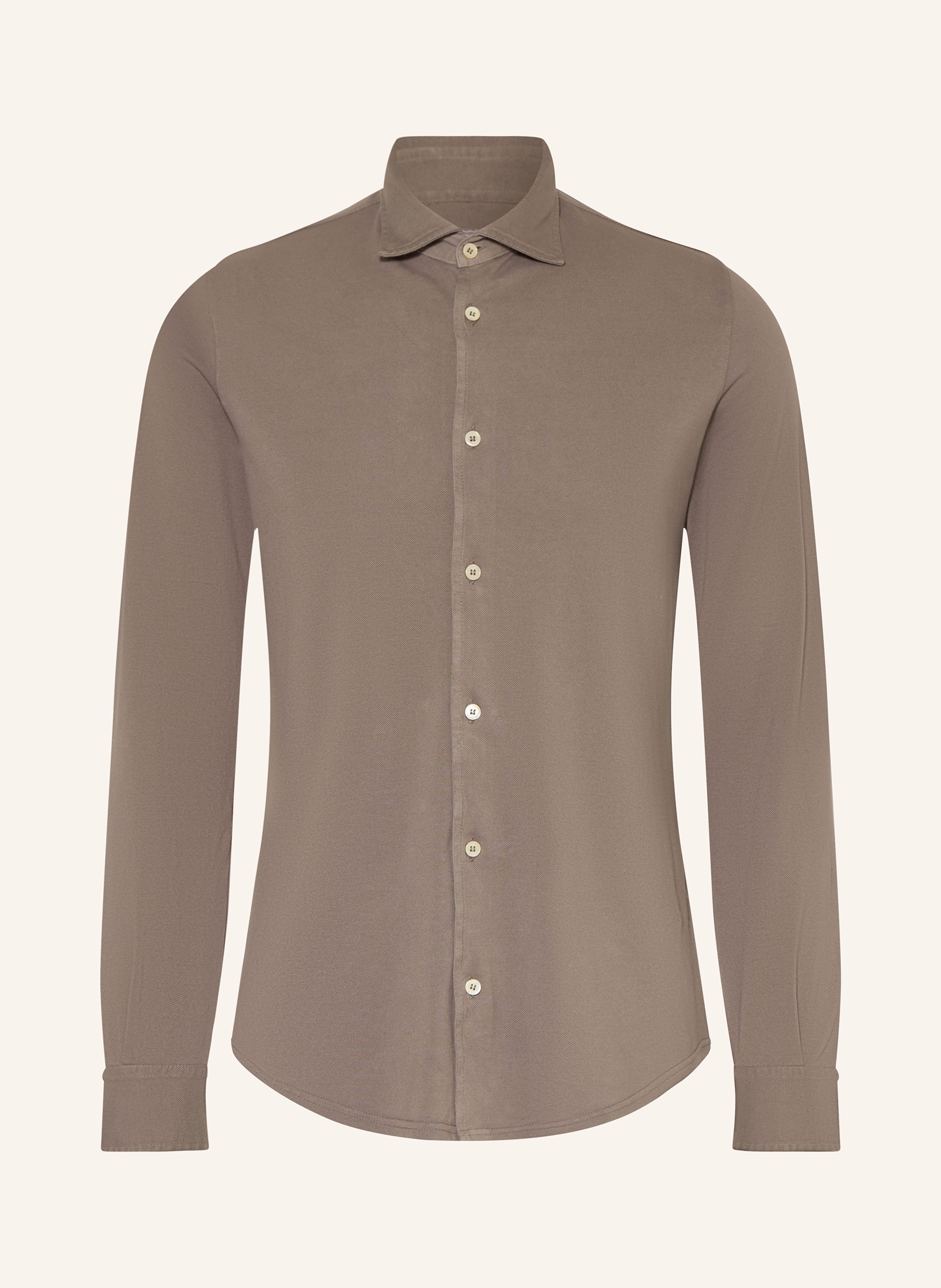 FEDELI Piqué-Hemd STELVE Slim Fit