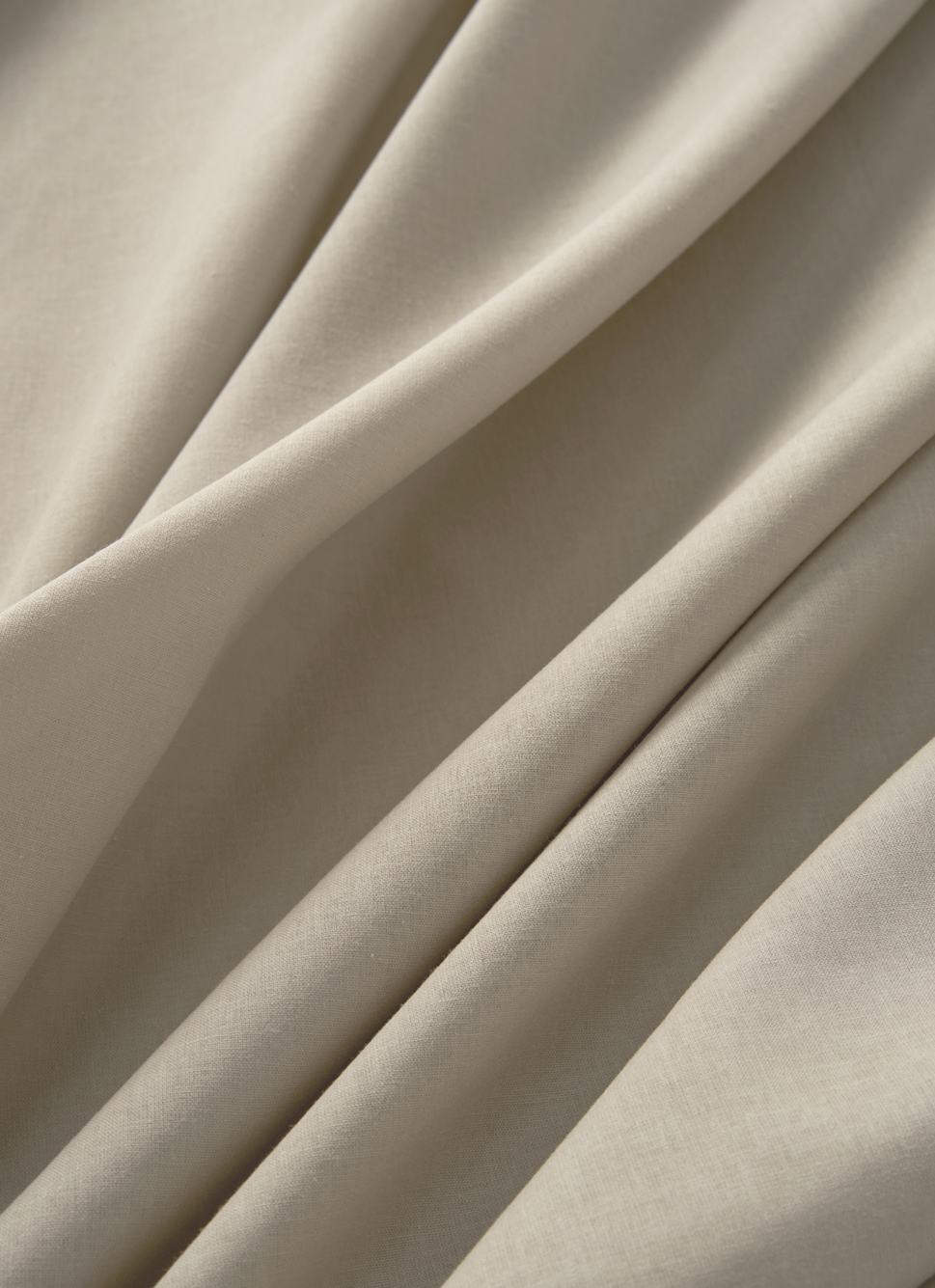 DRAP HOUSSE UNI EN COTON GRAND BONNET 32CM TAUPE CLAIR