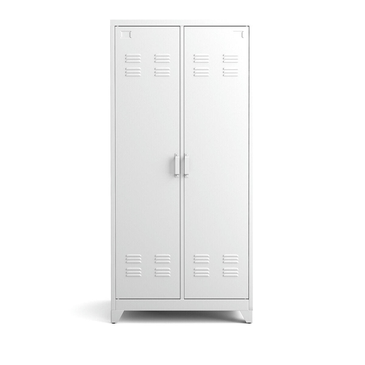 Armoire 2 portes en métal acier, Hiba