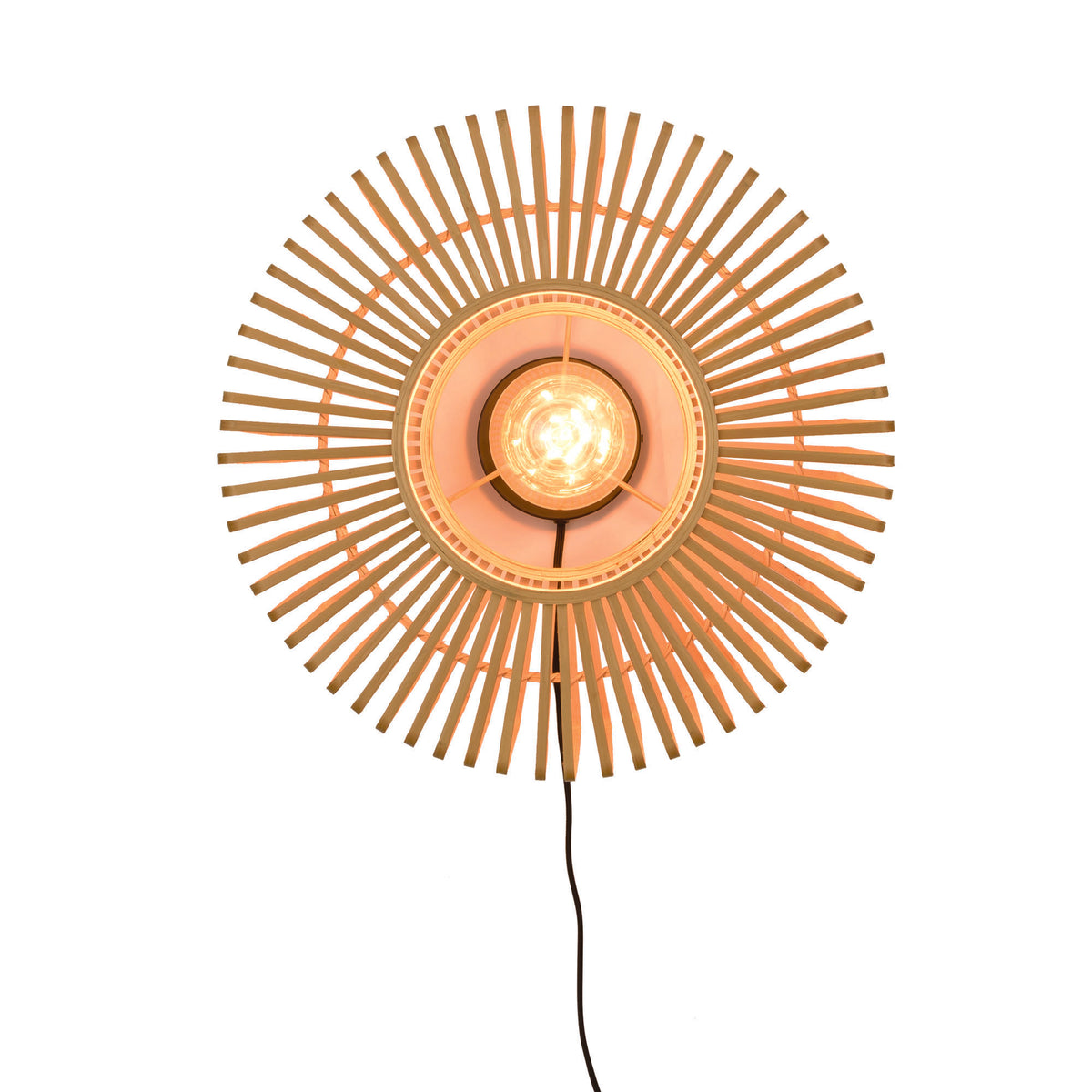 GOOD&MOJO wandlamp Bromo - bruin - Ø40cm