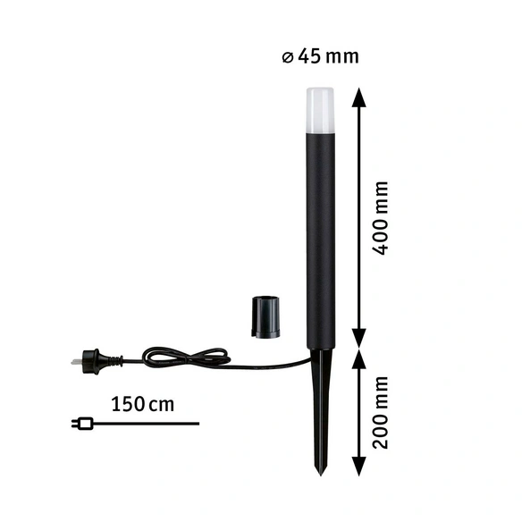 LED-Außenstandleuchte »Flarea«, Ø: 4,5 cm, Aluminium