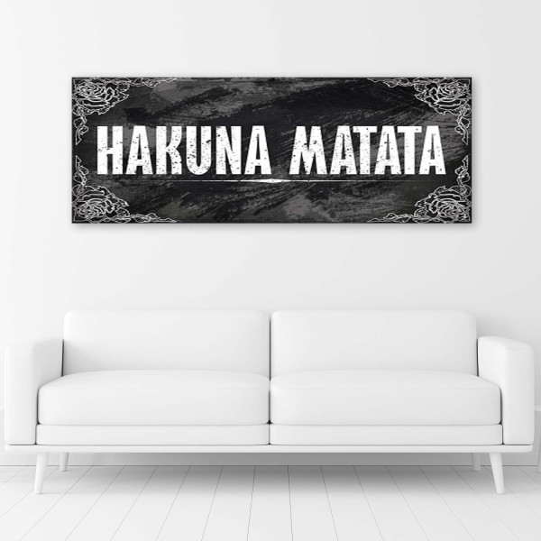 Feeby Obraz na płótnie, Hakuna Matata Król Lew 90x30