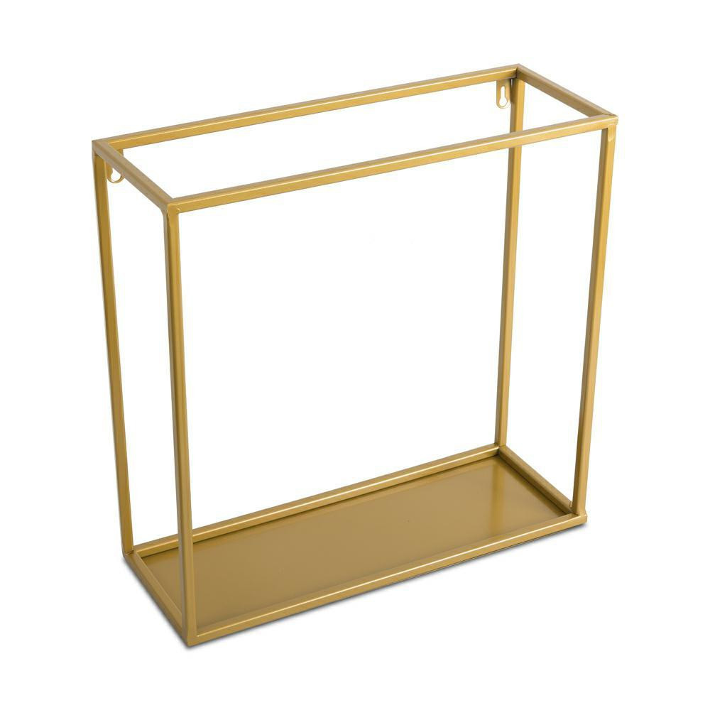 Półka wisząca złota ścienna metal 40 cm GLAM