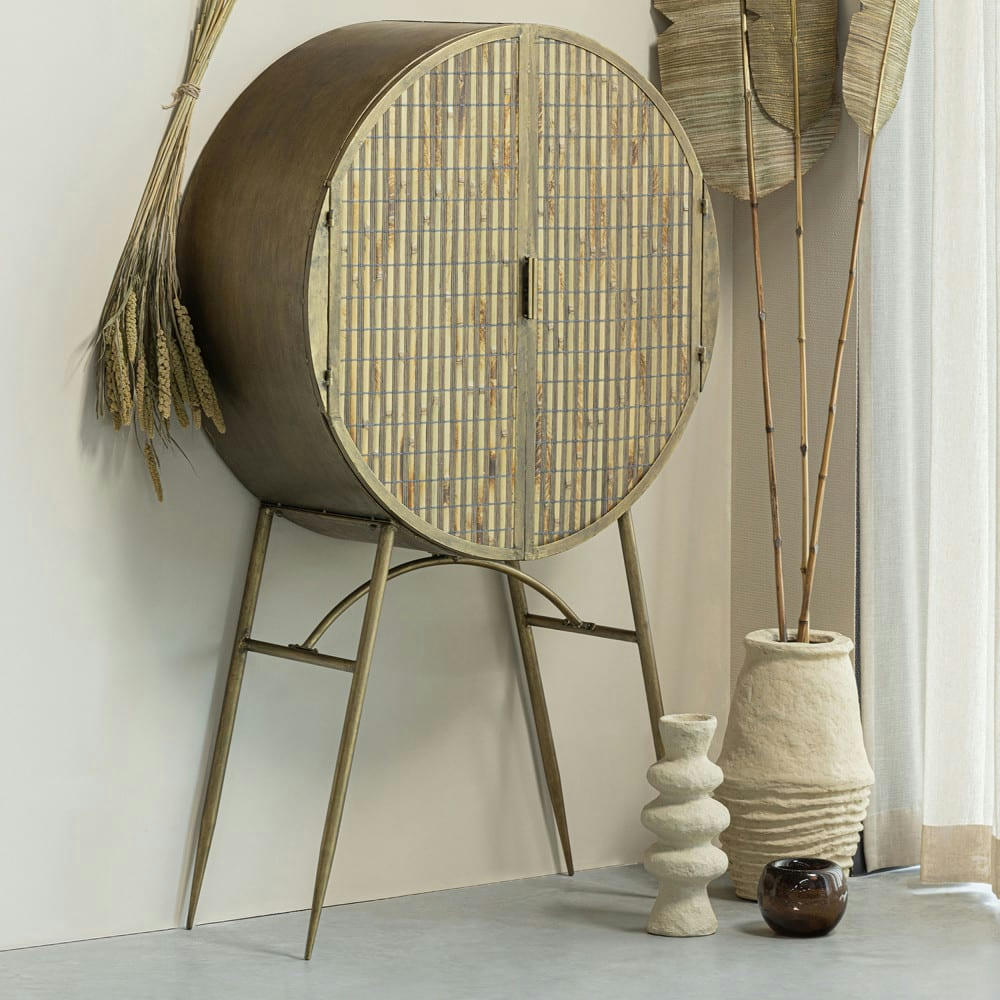 MILOS - Chandelier en papier mâché naturel