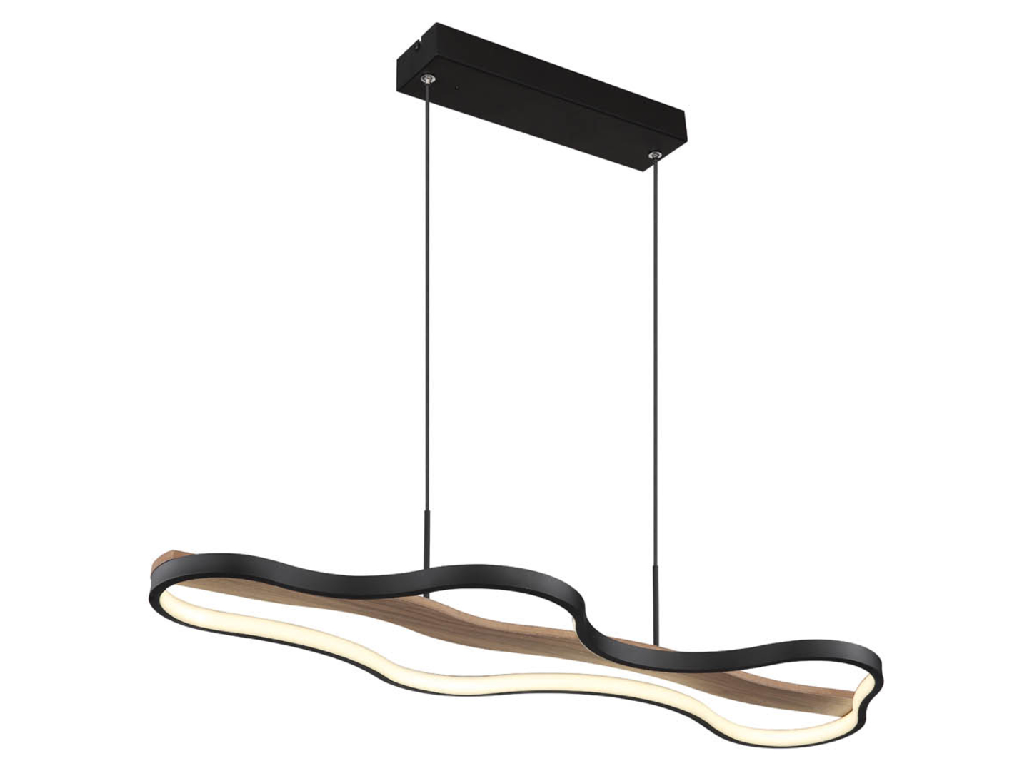 Lampa wisząca Bezzy LED ze ściemniaczem czarna